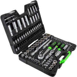 Maletín llaves de vaso JBM 108 Piezas 1/4" 1/2"