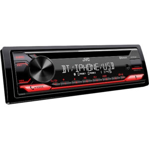 Radio CD JVC KD-T812BT Color Negro, USB, Spotify, Amazon Alexa y Bl