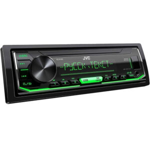 Radio Deckless JVC KD-X163 MP3, USB/AUX Frontal Iluminación Verde