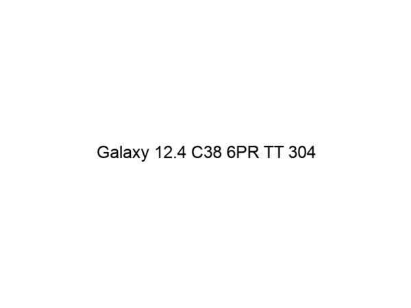 Galaxy 12.4 C38 6PR TT 304