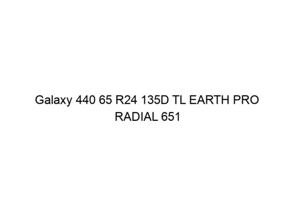 Galaxy 440 65 R24 135D TL EARTH PRO RADIAL 651