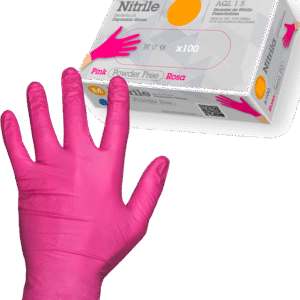 Guante Nitrilo 3.5Gr Rosa 100 Uds