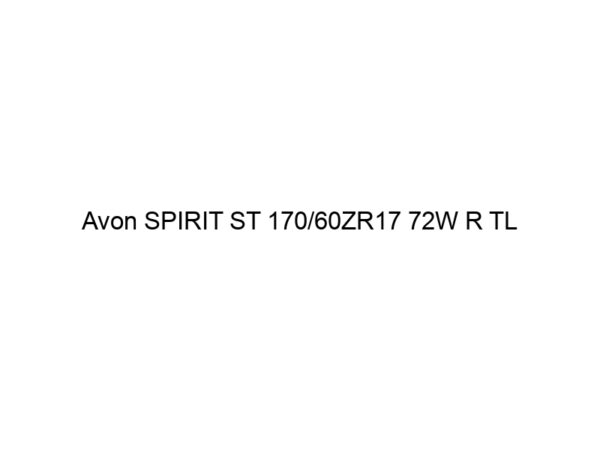 Avon SPIRIT ST 170/60ZR17 72W R TL