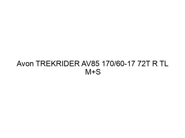 Avon TREKRIDER AV85 170/60-17 72T R TL M+S