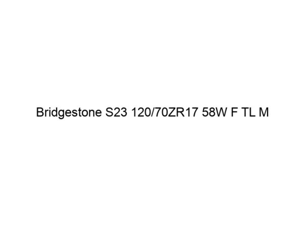 Bridgestone S23 120/70ZR17 58W F TL M