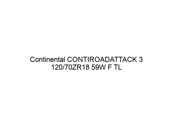 Continental CONTIROADATTACK 3 120/70ZR18 59W F TL
