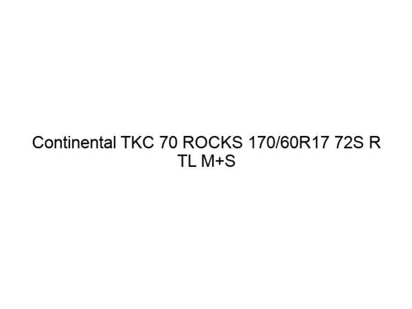Continental TKC 70 ROCKS 170/60R17 72S R TL M+S (DOT22)