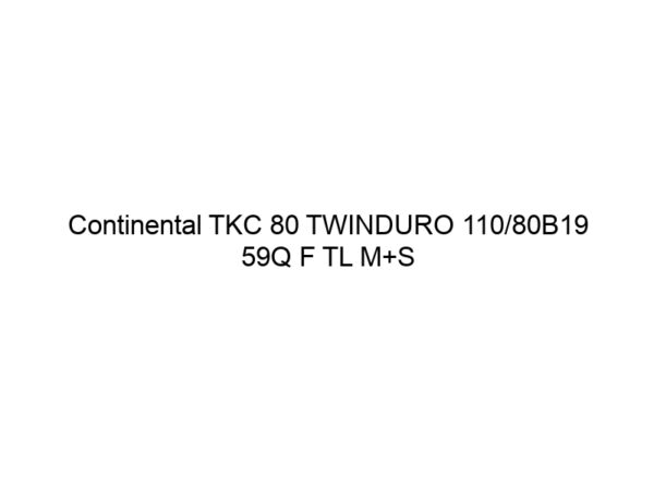 Continental TKC 80 TWINDURO 110/80B19 59Q F TL M+S