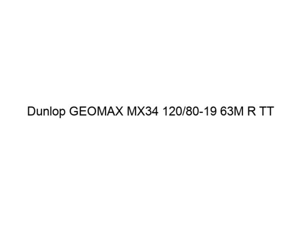 Dunlop GEOMAX MX34 120/80-19 63M R TT