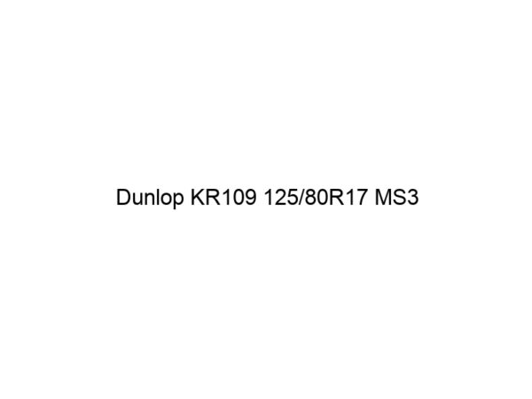 Dunlop KR109 125/80R17 MS3