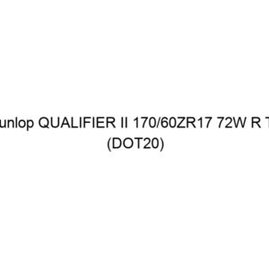 Dunlop QUALIFIER II 170/60ZR17 72W R TL (DOT20)