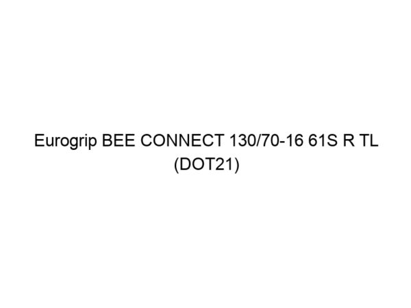 Eurogrip BEE CONNECT 130/70-16 61S R TL (DOT21)