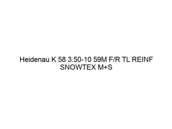 Heidenau K 58 3.50-10 59M F/R TL REINF SNOWTEX M+S