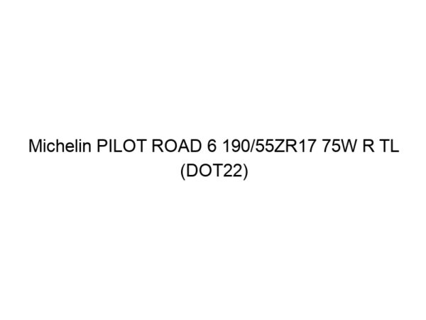 Michelin PILOT ROAD 6 190/55ZR17 75W R TL (DOT22)