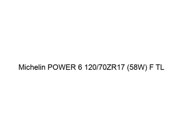 Michelin POWER 6 120/70ZR17 (58W) F TL