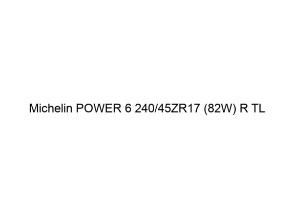 Michelin POWER 6 240/45ZR17 (82W) R TL