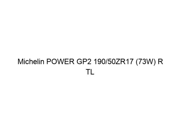 Michelin POWER GP2 190/50ZR17 (73W) R TL