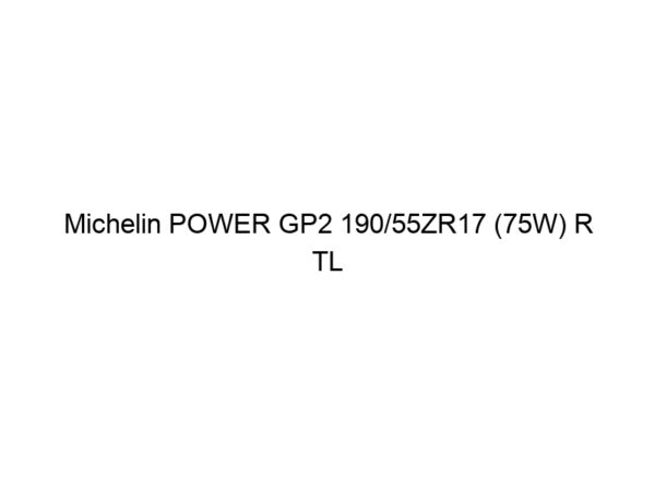 Michelin POWER GP2 190/55ZR17 (75W) R TL