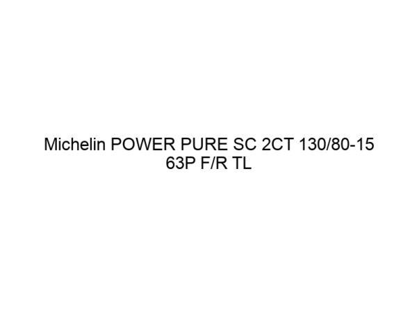 Michelin POWER PURE SC 2CT 130/80-15 63P F/R TL (DOT20)