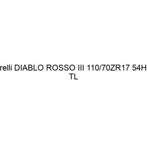 Pirelli DIABLO ROSSO III 110/70ZR17 54H R TL