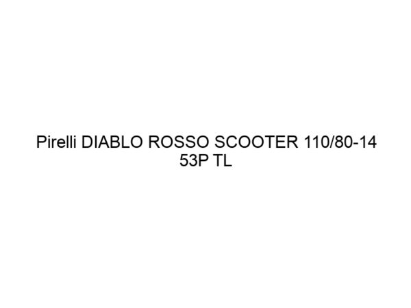 Pirelli DIABLO ROSSO SCOOTER 110/80-14 53P TL