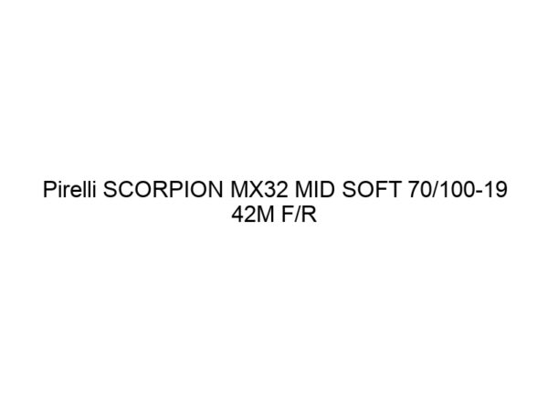 Pirelli SCORPION MX32 MID SOFT 70/100-19 42M F/R TT