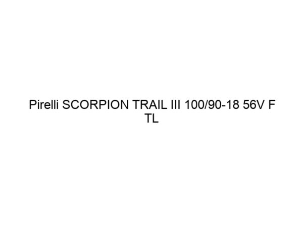 Pirelli SCORPION TRAIL III 100/90-18 56V F TL