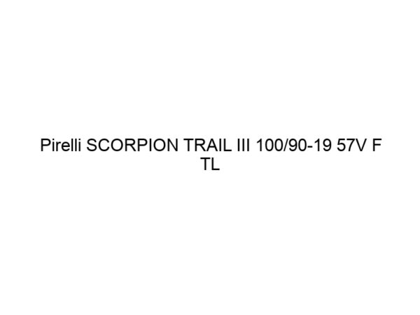 Pirelli SCORPION TRAIL III 100/90-19 57V F TL