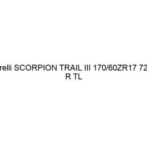 Pirelli SCORPION TRAIL III 170/60ZR17 72W R TL