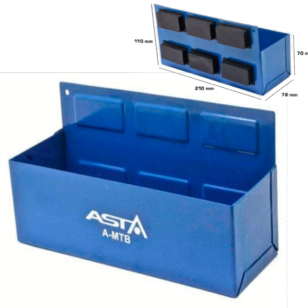 Caja Magnética Organizadora de Herramientas - 6 Imanes Potentes y 4kg Capacidad
