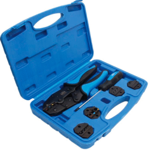 Crimpadora Manual Profesional 4 en 1 con 5 Matrices Intercambiables | Acero Alto Carbono