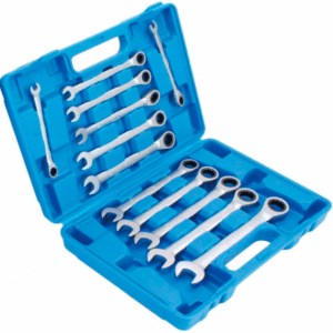 Juego 12 Llaves Combinadas de Carraca (8-19mm) en Cr-V