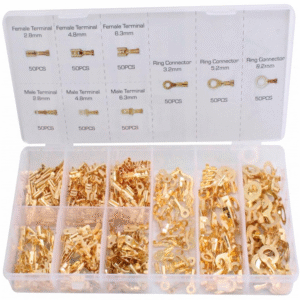 Kit de 450 Terminales No Aislados para Conexiones Eléctricas en Automoción y Maquinaria