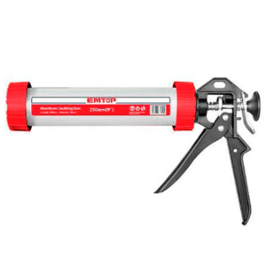 Pistola de Silicona EMTOP de Aluminio 9" (230mm) Profesional | Aplicador para Cartuchos Estándar