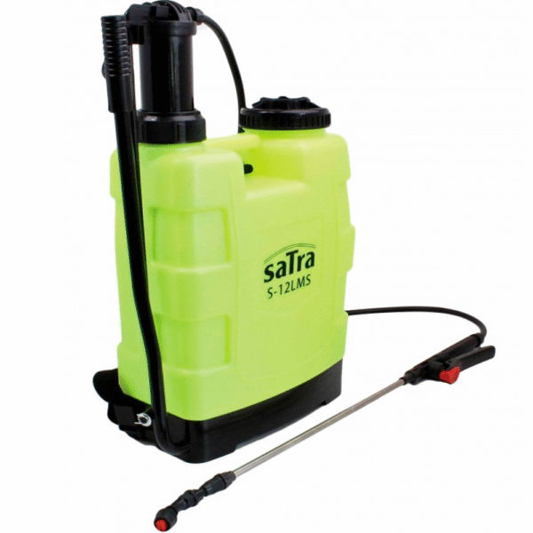 Pulverizador Manual a Presión SATRA 12L | Fumigador de Jardín y Agricultura con Lanza Telescópica