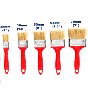 Set de 5 Brochas de Pintor EMTOP con Mango Plástico (1" a 3") | Calidad Profesional