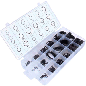Kit Surtido de 300 Anillos de Retención Externos (Circlips Seeger) | Acero de Resorte