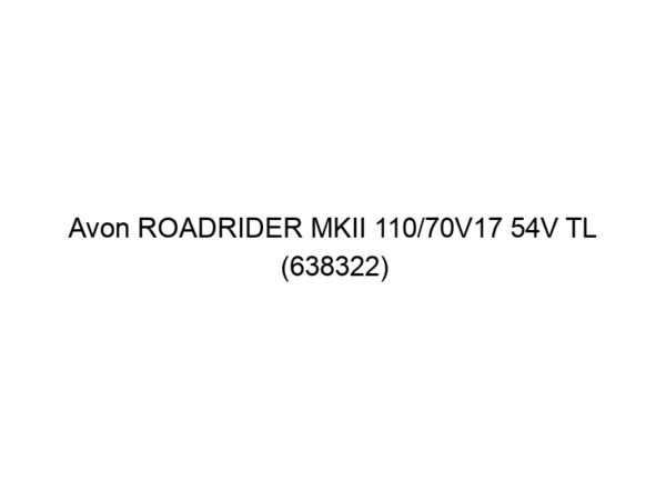 Avon ROADRIDER MKII 110/70V17 54V TL (638322) (DOT22)