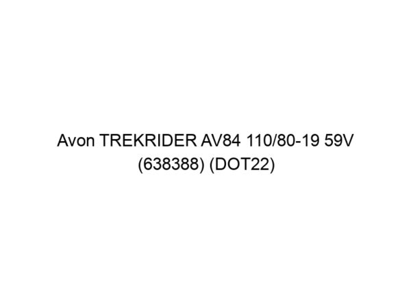Avon TREKRIDER AV84 110/80-19 59V (638388) (DOT22)