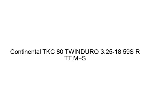 Continental TKC 80 TWINDURO 3.25-18 59S R TT M+S