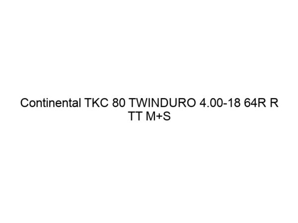 Continental TKC 80 TWINDURO 4.00-18 64R R TT M+S