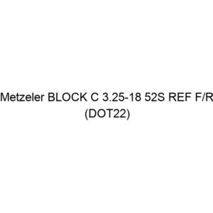 Metzeler BLOCK C 3.25-18 52S REF F/R (DOT22)