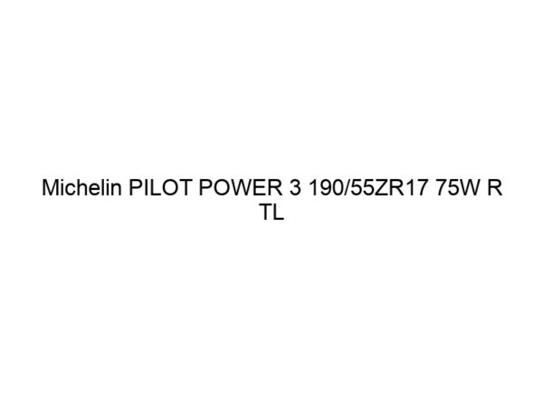 Michelin PILOT POWER 3 190/55ZR17 75W R TL