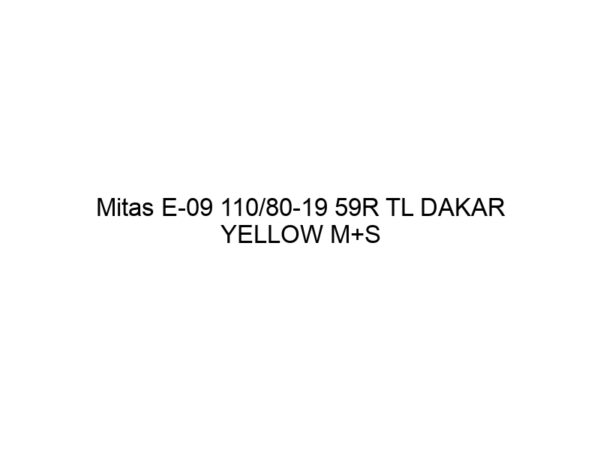 Mitas E-09 110/80-19 59R TL DAKAR YELLOW M+S