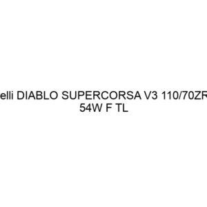 Pirelli DIABLO SUPERCORSA V3 110/70ZR17 54W F TL SC1