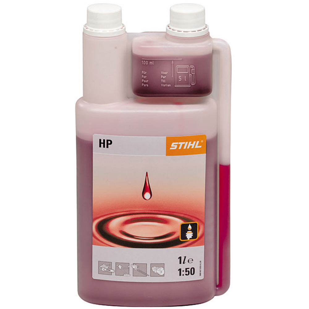 Aceite STIHL HP 2T 1 litro mezcla 1:50 para motores de 2 tiempos con lubricación mineral de alta calidad
