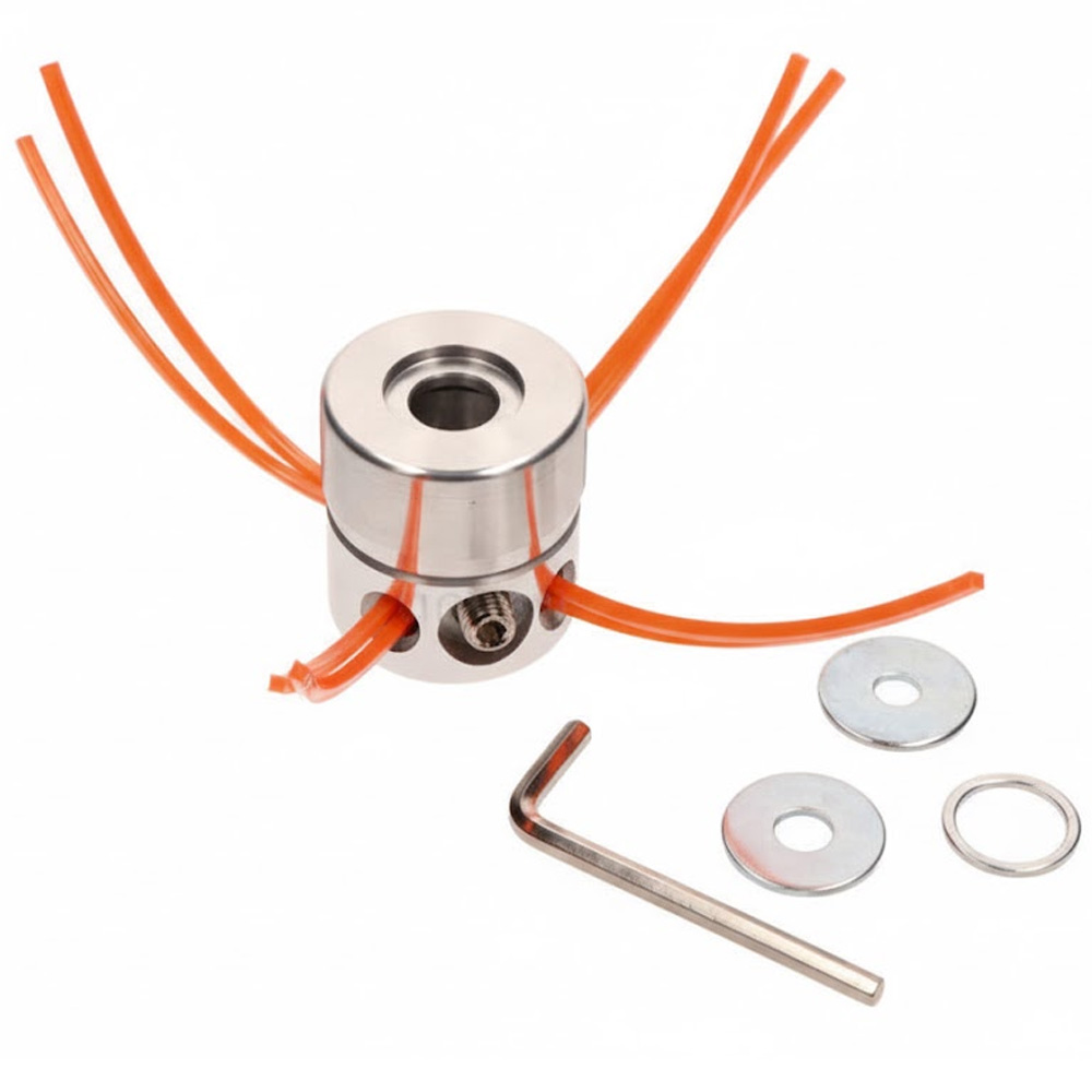 Cabezal multihilo de aluminio con tornillo lateral para desbrozadora 55-116