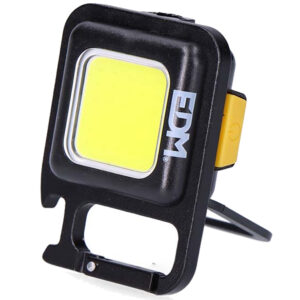 Linterna llavero multifuncional COB 6W EDM con imán y mosquetón