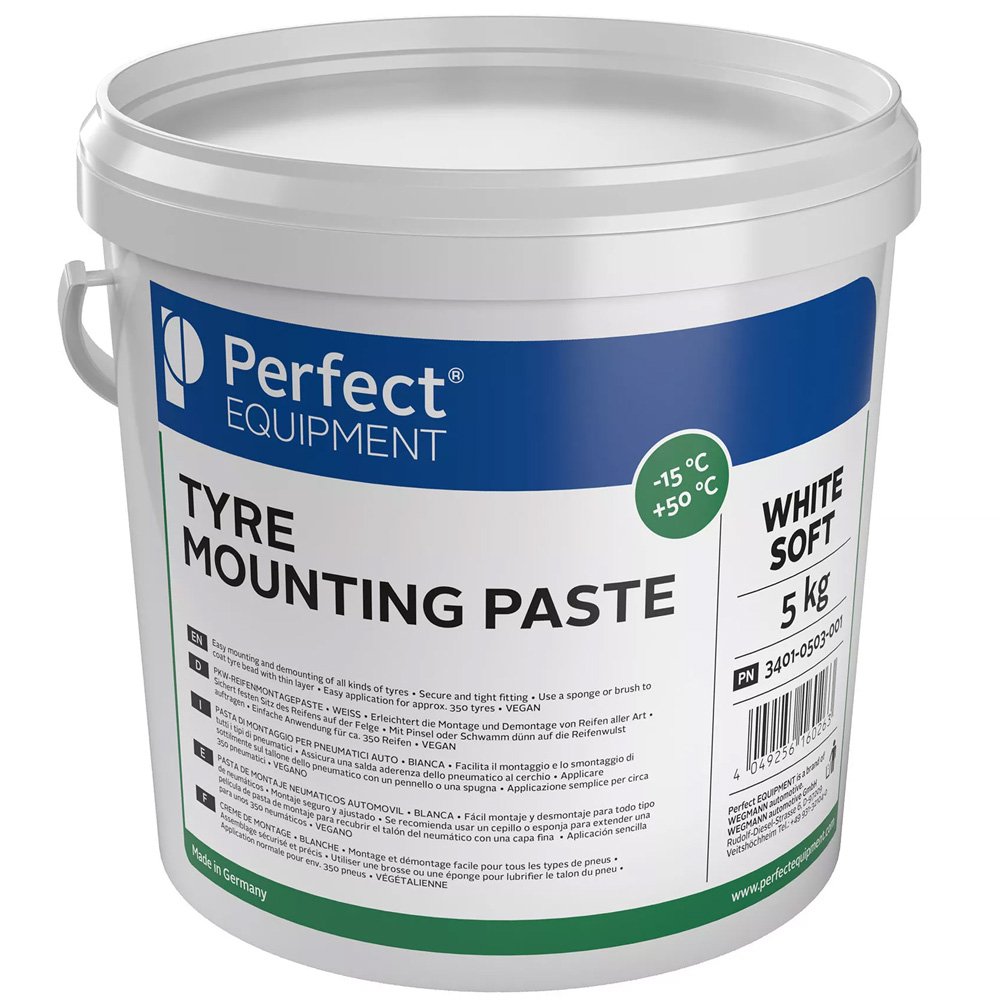 Pasta de montaje blanca blanda 5 kg Perfect Equipment para montaje de neumáticos