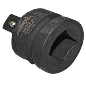 Adaptador de impacto 1 a 3/4 pulgadas reductor de acero cromo molibdeno negro con agujero de seguridad marca ASTA